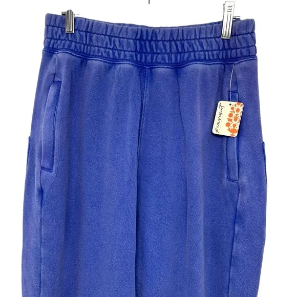 Free People Movement NWT June Bug Aquamarine Blue Slouch Sweatpants Women Small - Picture 7 of 16